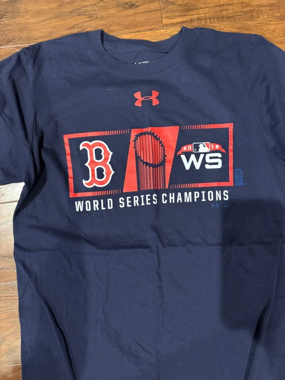 Under Armour Navy World Series Champions Tee